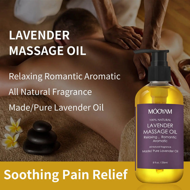 Body Oil Lavender Push Back Shoulder Neck Scraping Treatment Oil